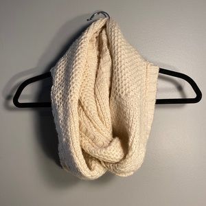 Ann Taylor LOFT Cable Knit Infinity Scarf in Cream